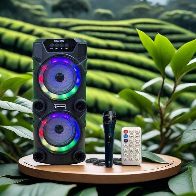 TKNOUKA Speaker Bluetooth Bass Besar Speaker Bluetooth Portabel MKC 999
