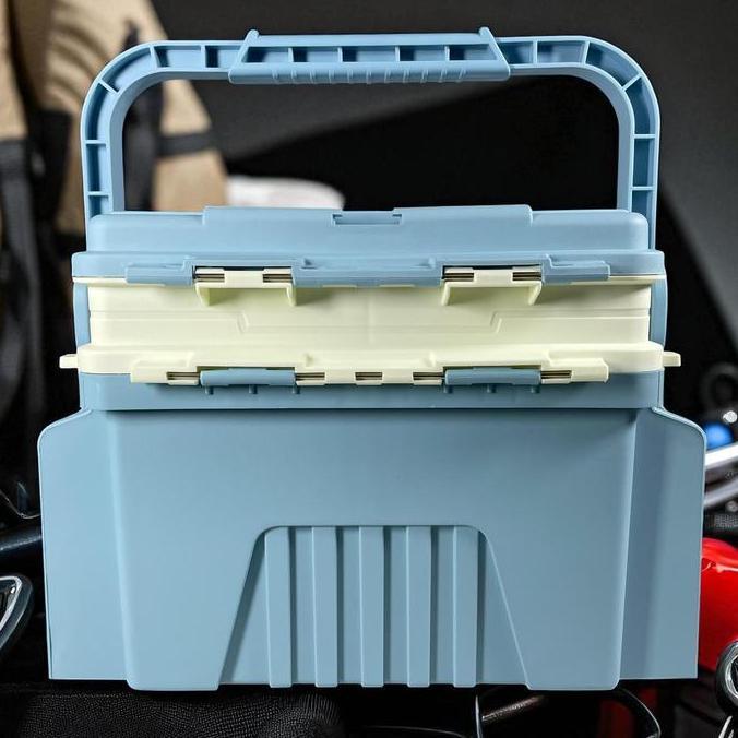 SYAHMANO Kotak Perkakas Pancing Fishing Tackle Box Double Layer