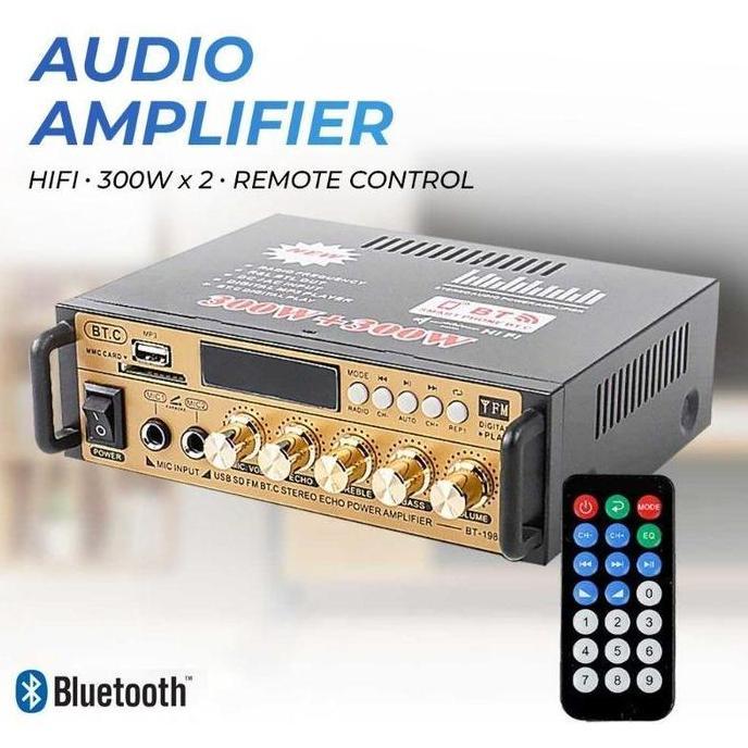 FARMUKE Audio Ampurifier Bluetooth 5.0 Stereo 2 Channel 800w -BT-309E One&Audio