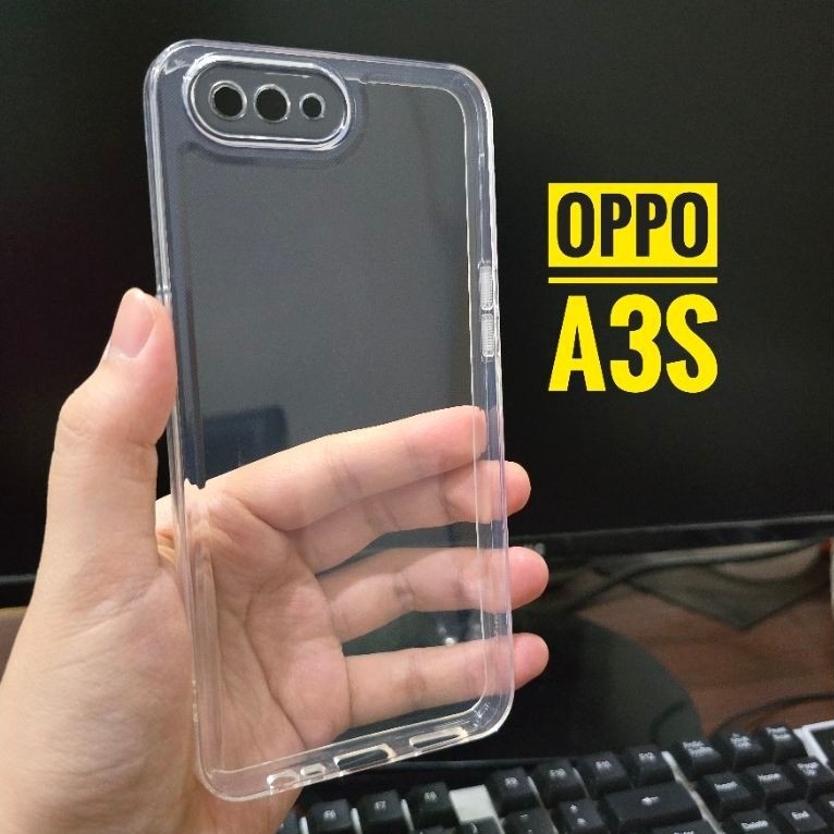 SOFTCASE TPU SPACE BENING OPPO A3S/REALME C1 & OPPO A54 / CASING TRANSPARAN BENING A3S/C1 & A54