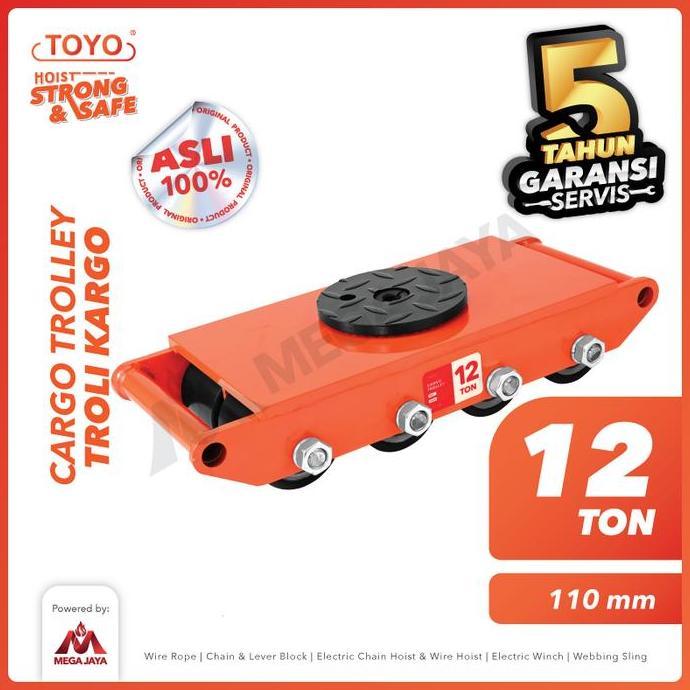 TOYO CARGO TROLLEY / DOLLY SKATE ROLLER 12 TON