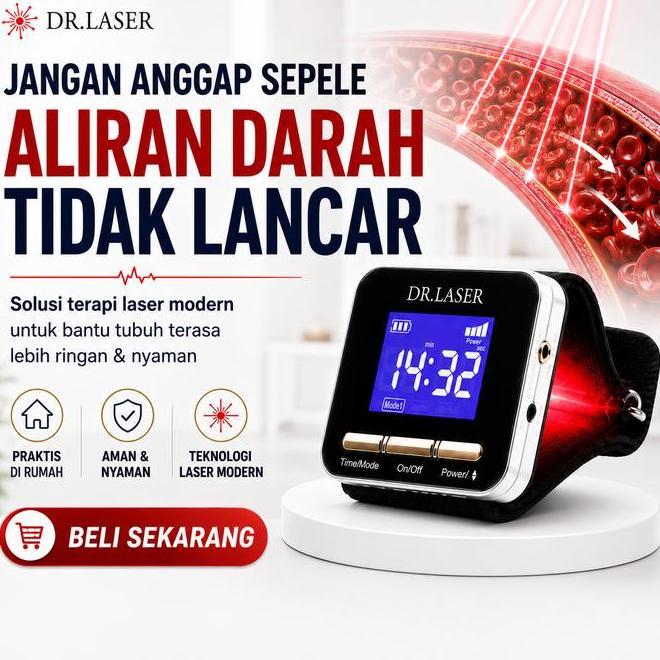 Jam Tangan Kesehatan Akulaser Dr. Laser Hi Plus Alat Terapi Laser Kesehatan Garansi Resmi 1 Tahun Ak