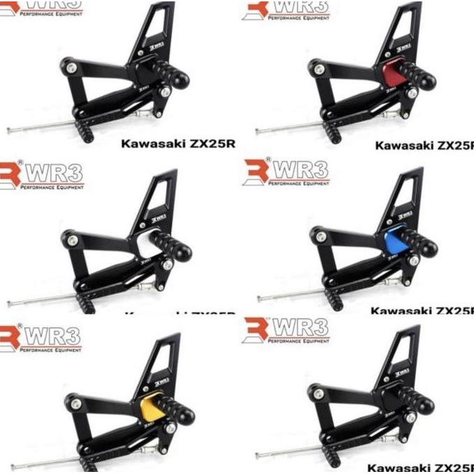 WR3 Footstep ZX25R ZX 25 R ZX 25R Rearset Foot Step Depan