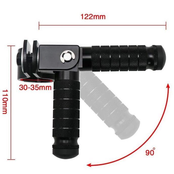 Folding Pedal Footstep Footrest Footpeg Motor Listrik Skuter Fiido
