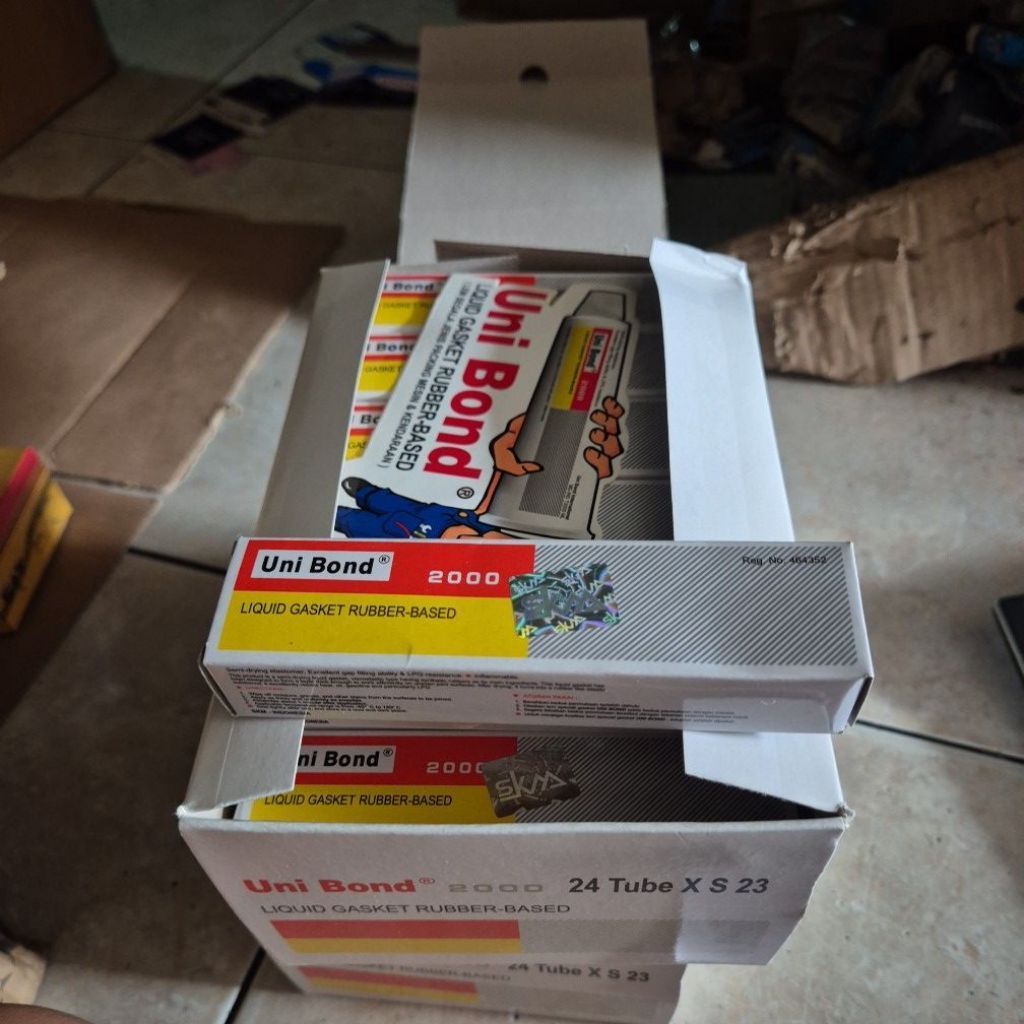 Lem Paking Unibond 2000 Liquid Gasket Rubber Based Lem Gasket Motor Mobil
