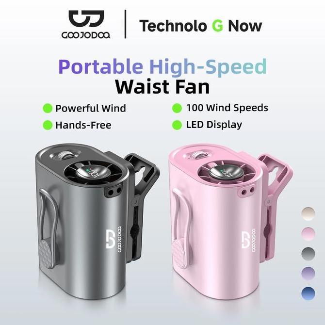 GOOJODOQ GFS011 Clip-On High-Speed Fan - Multiple Configurations inc Waist Fan