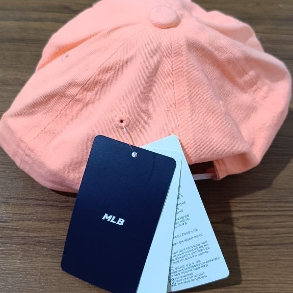 ORIGINAL MLB Korea NY Yankees Kids Cap - Peach Orange