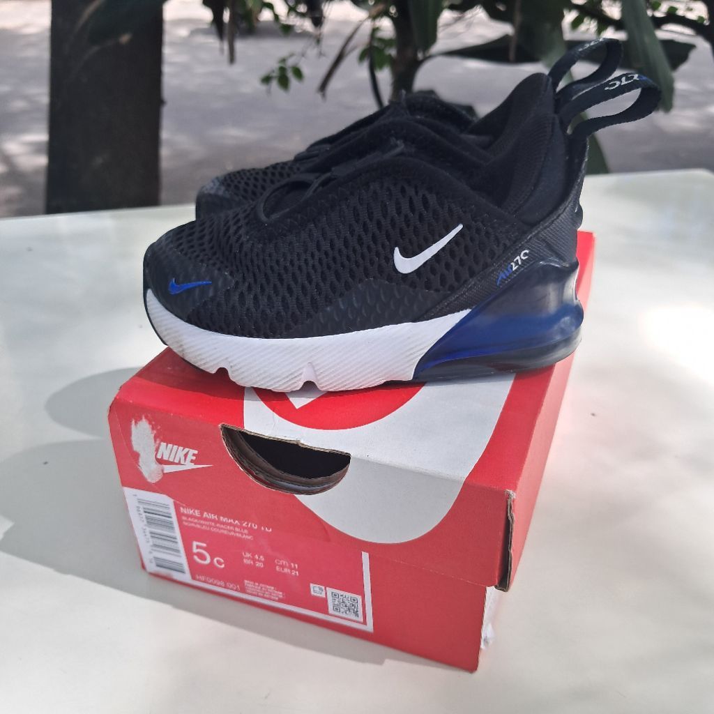 PRELOVED 3x PAKAI : sepatu nike* airmax 270 anak original murah like new uk 21