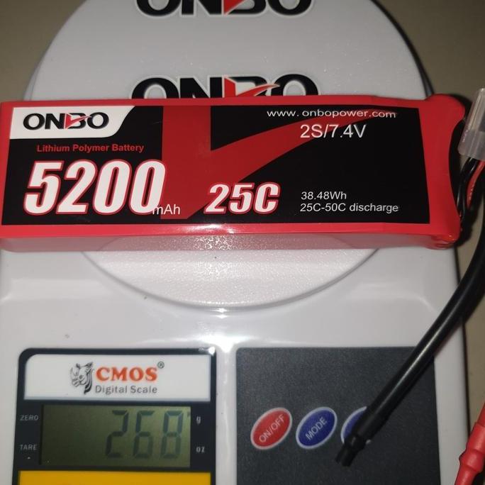 Lipo 2S 7.4V 5200Mah 25-50C Onbo Power