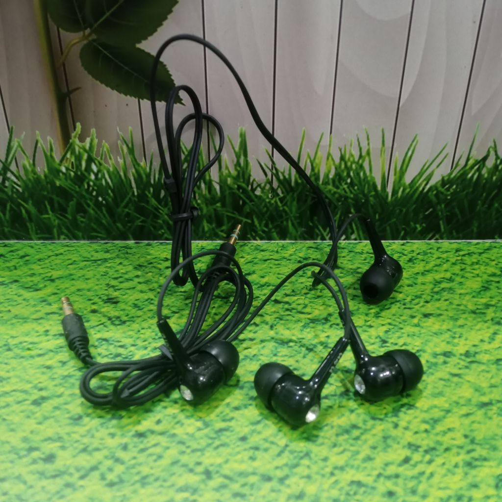 HANDSFREE EARPHONE U2U HITAM MEGA BASS EARPHONE U2U HITAM MURAH BERKUALITAS