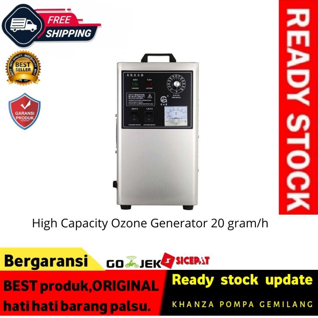 High Capacity Ozone Generator 20 gram/h

