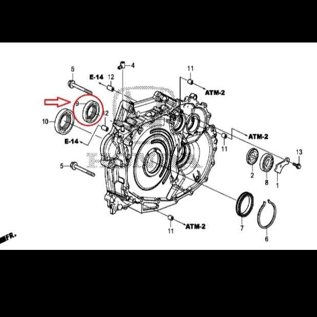 Seal Driveshaft Drive Shaft Kanan Honda Brio Brv Mobilio Original