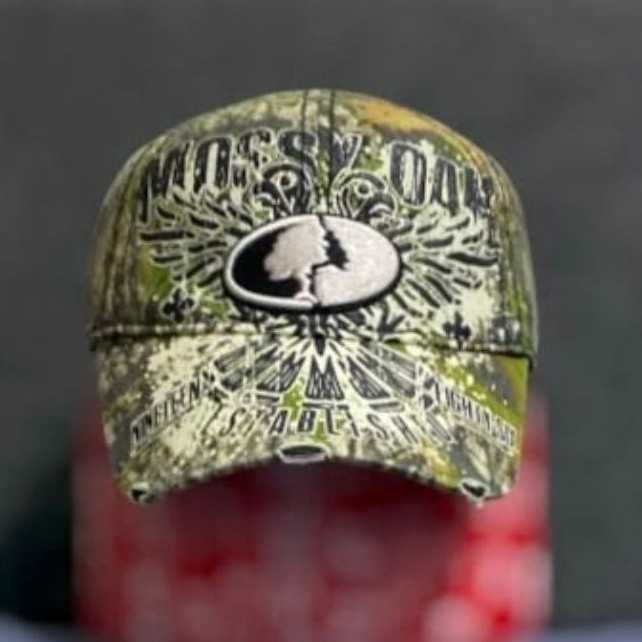 Topi Mossy Oak Camo Realtree Vintage Distressed Cap Original Second