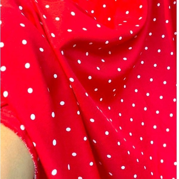 Kain Shakila Motif Polkadot Ecer Bahan Shakila Polkadot Premium HARGA PER 0.5 YARD