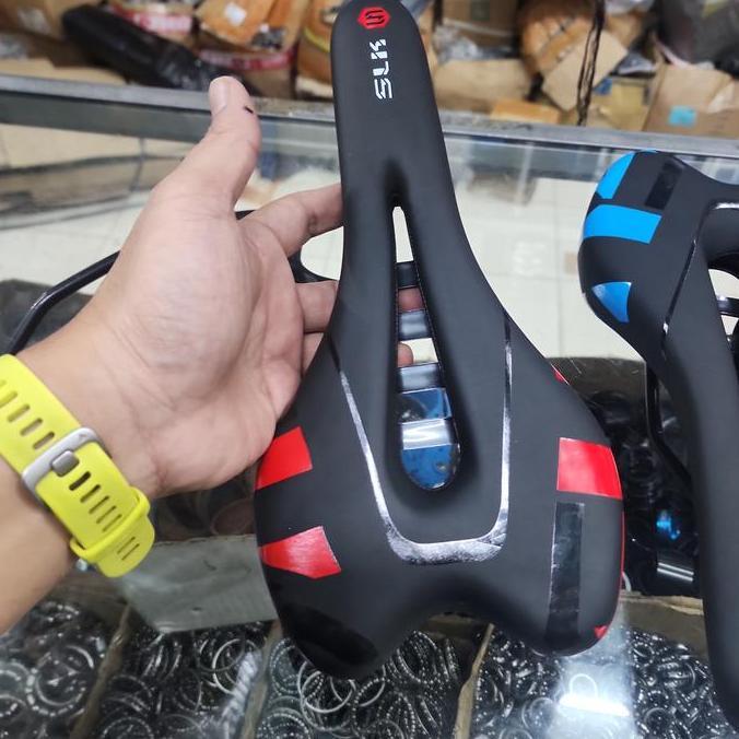 Sadel Gel Tipis Bolong Slk Roadbike Mtb Fixie Bmx