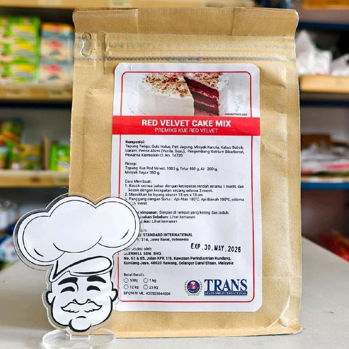 Trans Redvelvet Mix 500Gr / Premix Trans Red Velvet / Tepung Instant
