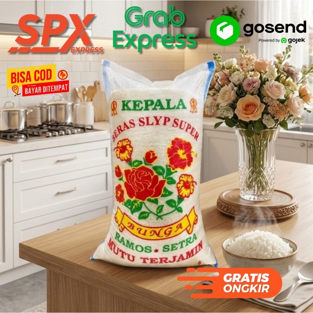 BERAS CAP BUNGA RAMOS SETRA - Beras Cap bunga - Beras Ramos Setra
