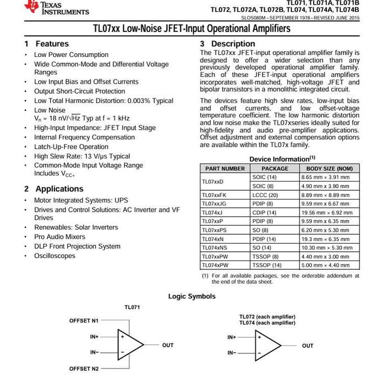 Ic Tl074 Tl 074 Tl074C Smd Ic Op Amp Texas Tl074Idr Tl074Cdr Soic-14 Original Ic Fet Input Amplifier