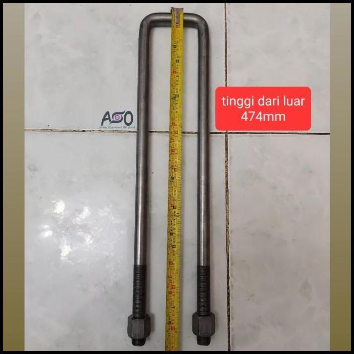 TERLARIS U BOLT U-BOLT BEGEL BEGOL PER BELAKANG FUSO CANTER PS125 PS136 