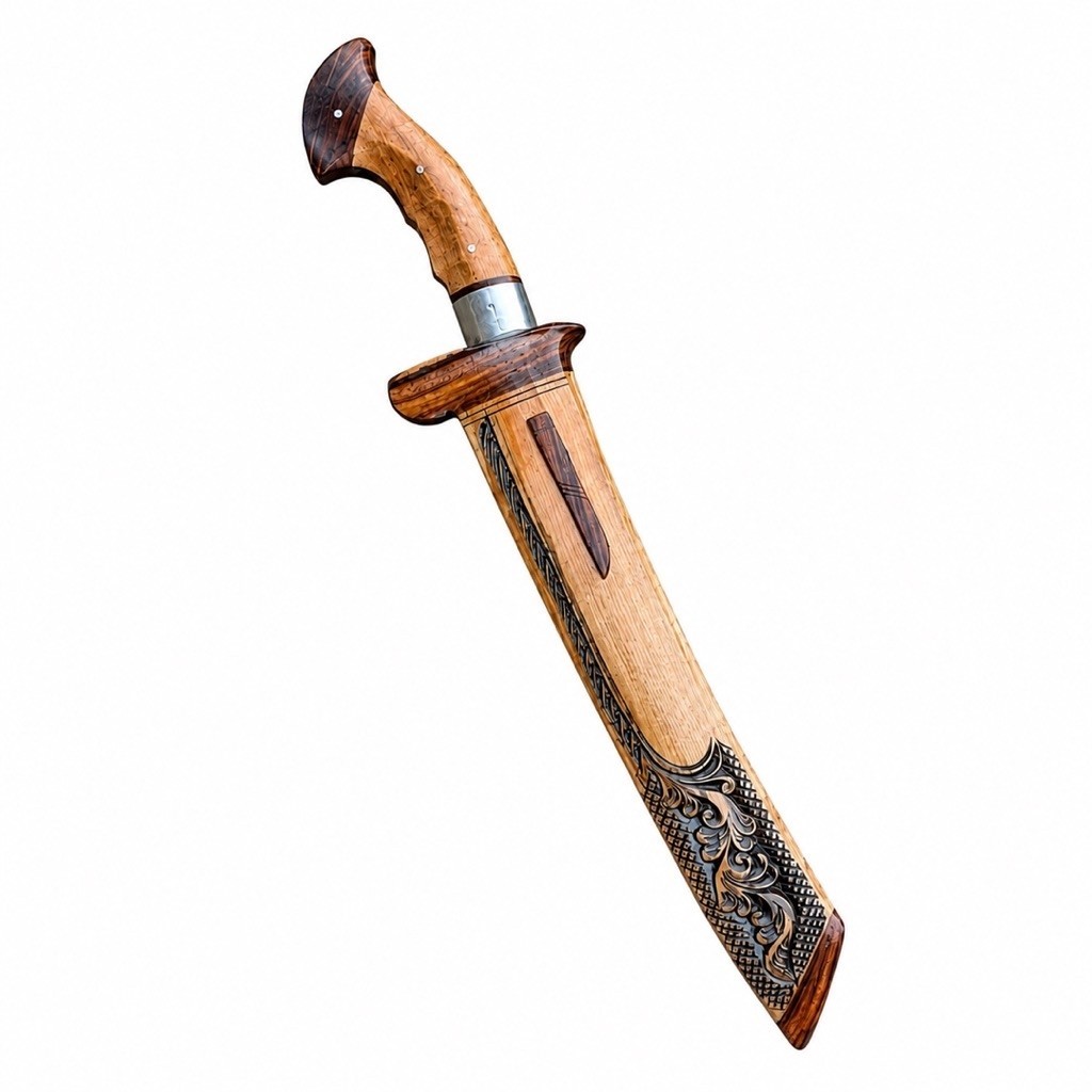 [ Best Seller Golok Model Mandau Terbaru ] Golok Si Mandau Baja Per