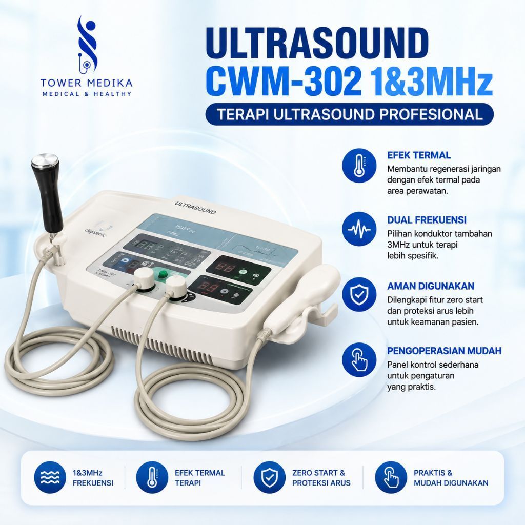 Ultrasound Stimulator 1MHz & 3MHz / Alat Terapi Ultrasound Profesional
