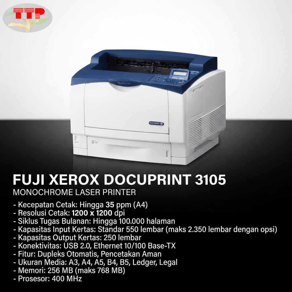Printer A3 Fuji Xerox Docuprint 3105 Monochrome