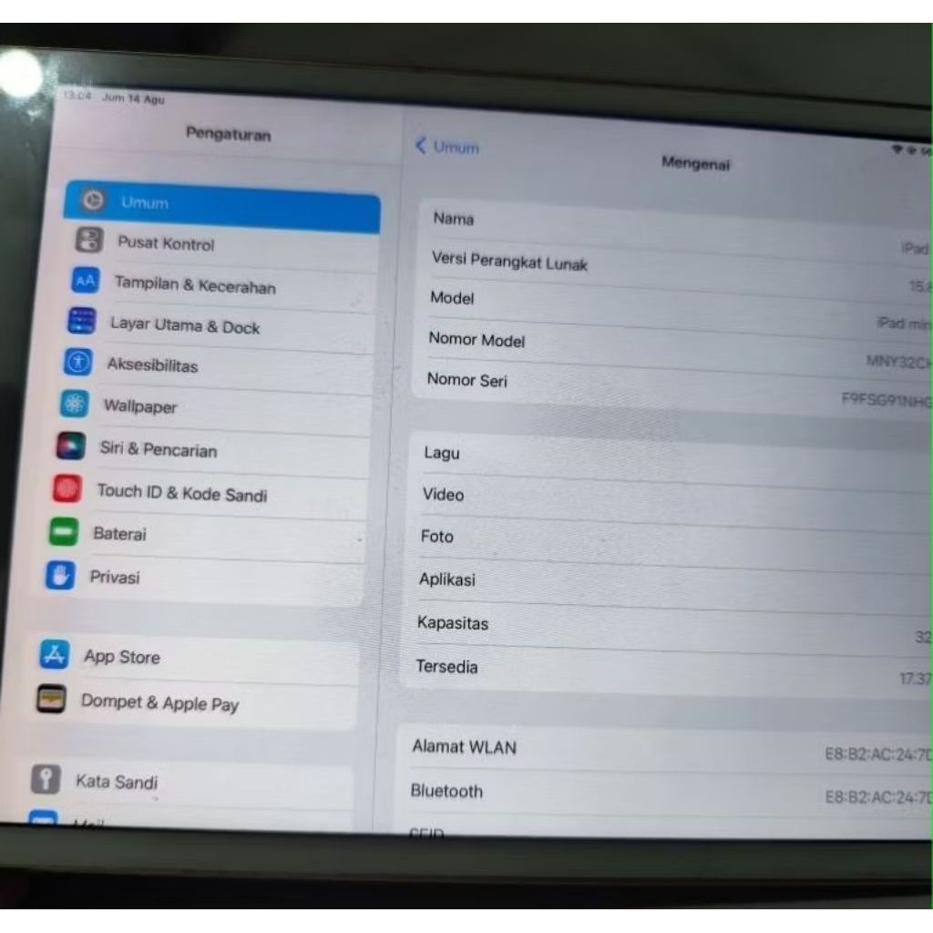 ipad mini 4 wifionly mulus 32gb