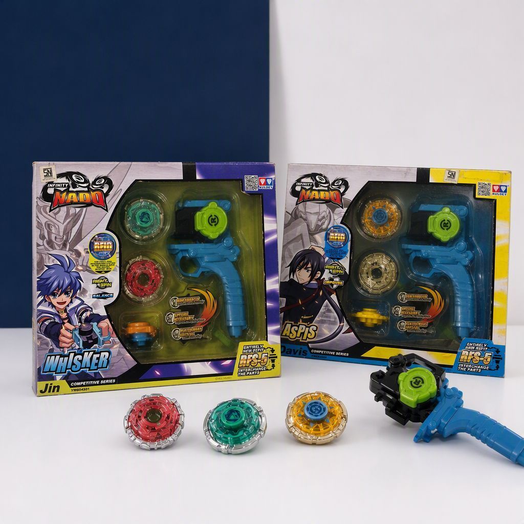 GASING BEYBLADE INFINITY NADO AULDEY INCLUDE SHOOTER GUN