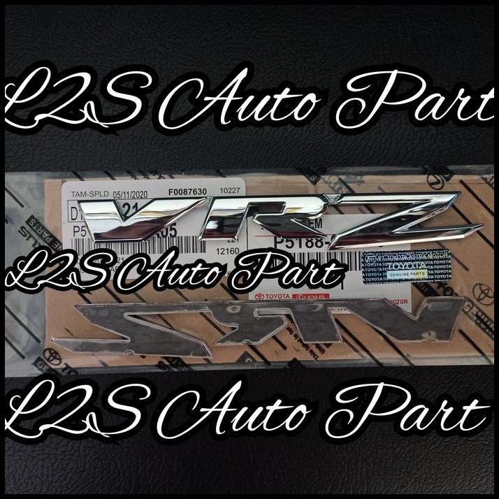 TERBARU EMBLEM TULISAN VRZ LOGO VRZ ORIGINAL TOYOTA FORTUNER VRZ 