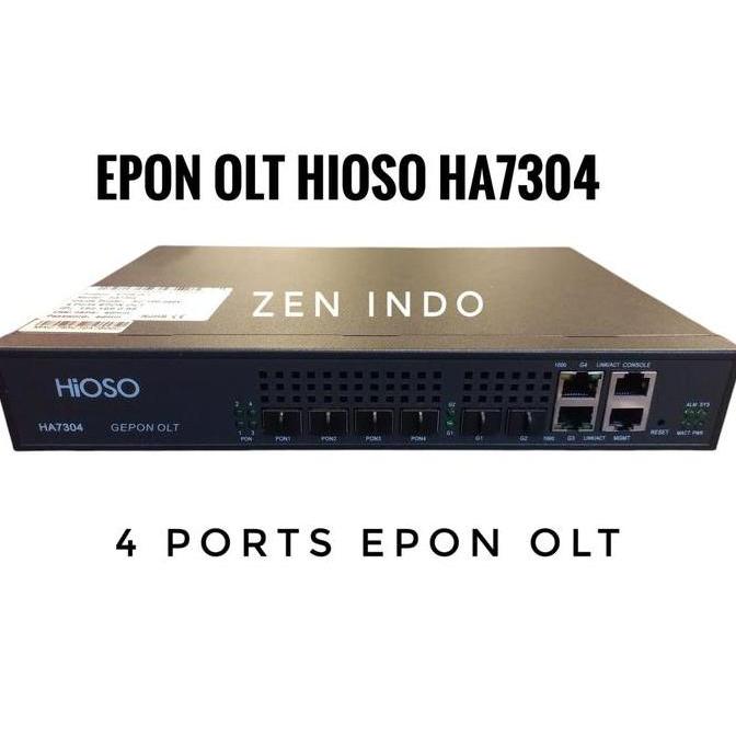 BEBAS ONGKIR - EPON ONU OLT HIOSO HA7304 MINI 4 PORT