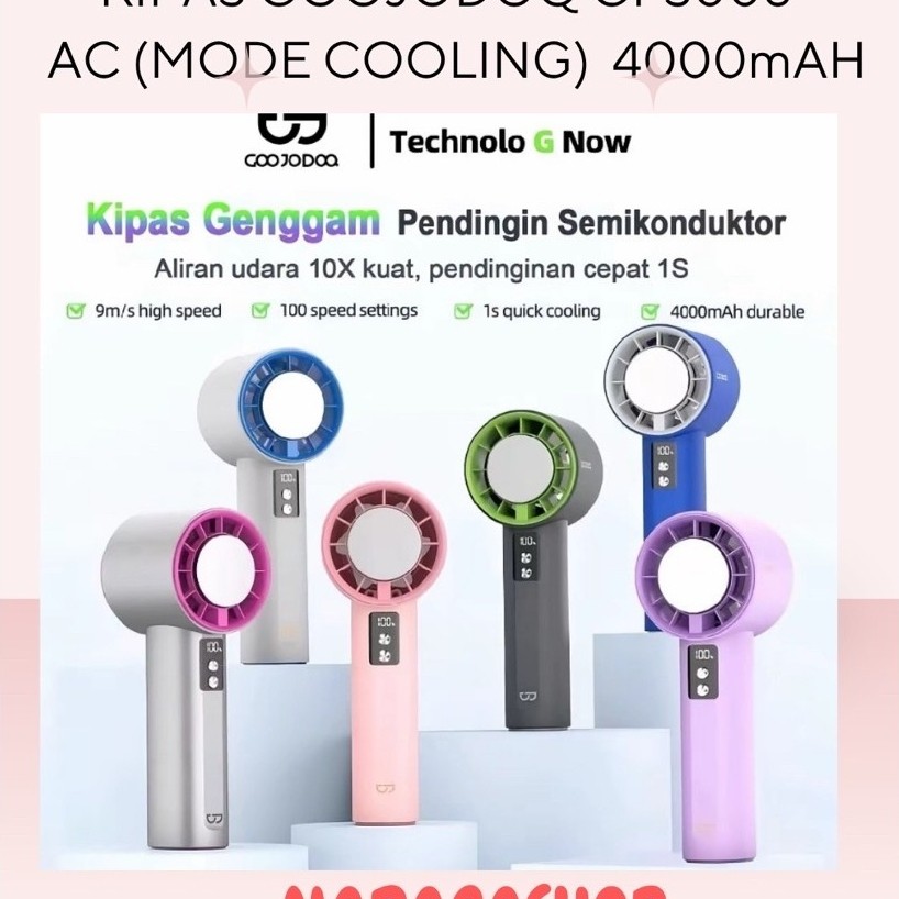 (READY) Kipas Turbo G0OjODOQ COOLING AC GFS006 4000mAH ORIGINAL TERJAMIN