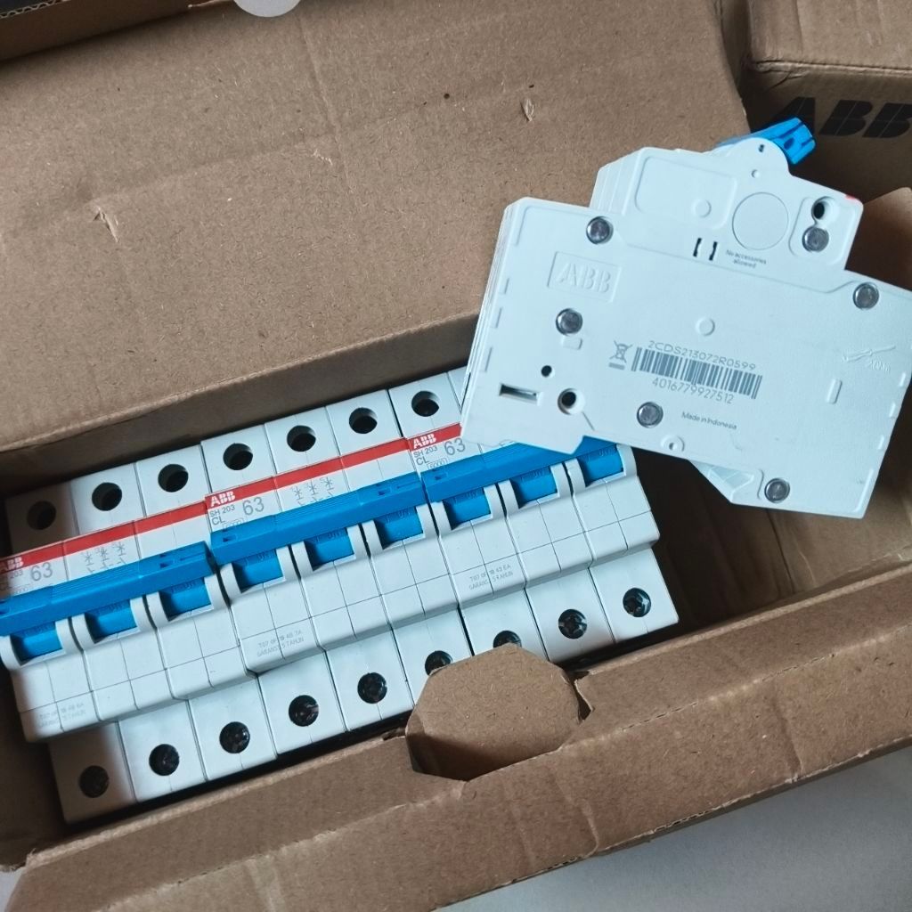 Mcb 3 phase ABB 63A asli PLN Kepala Biru Original