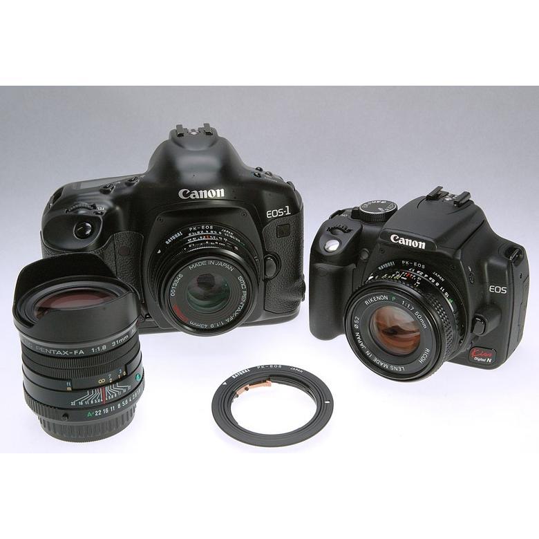 Adapter Converter Adaptor Lensa Manual AF Pentax K PK to ke Body Kamera Canon EOS DSLR SLR semua tip