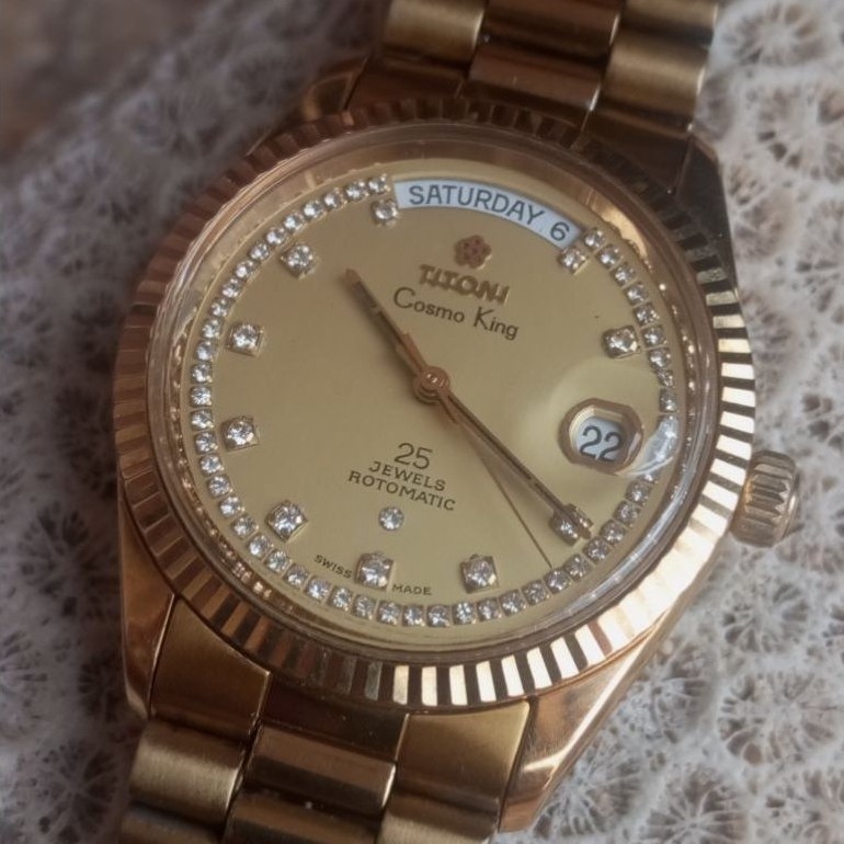 TITONI COSMO KING 737 Vintage Watch ORIGINAL Kondisi Istimewa