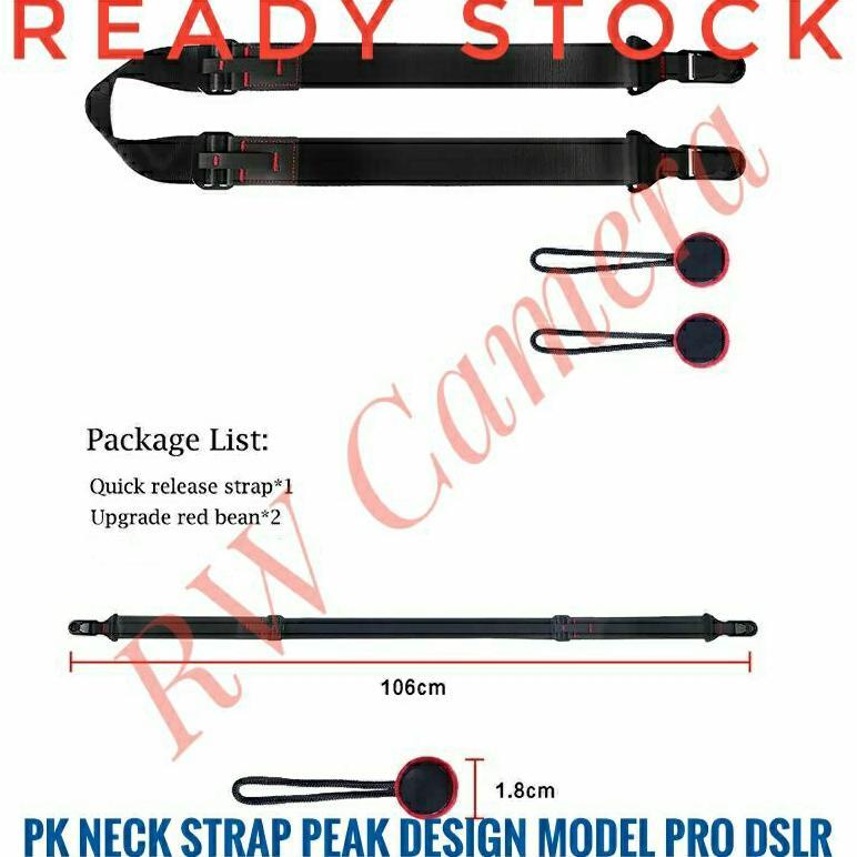 PK Neck Strap Model Peak Design Kamera DSLR Mirrorless Pro Sony Nikon Z6 Z7 EOSR EOS RP R6 R7 Fujifi