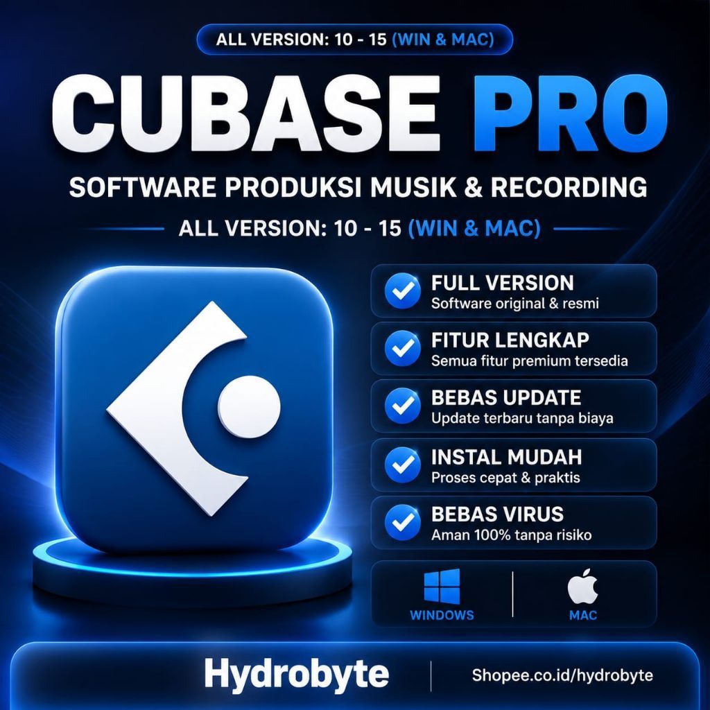 Cubase Pro 15 v15.0.21 + Full Plugin Recording / Mixing / Mastering Full Version Original Lifetime (