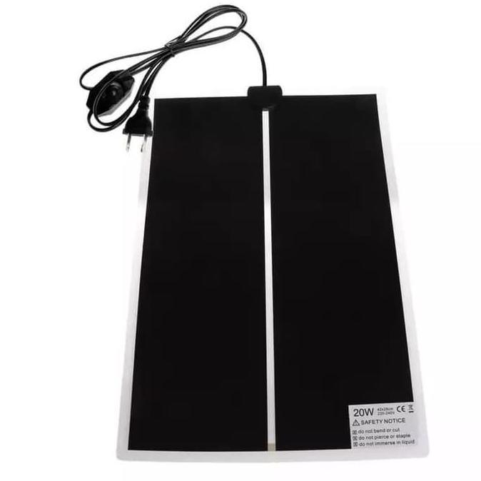 7W HEAT PAD MAT PEMANAS ALAS KANDANG REPTIL KURA SULCATA KELINCI ANJING KUCING - 15X28CM