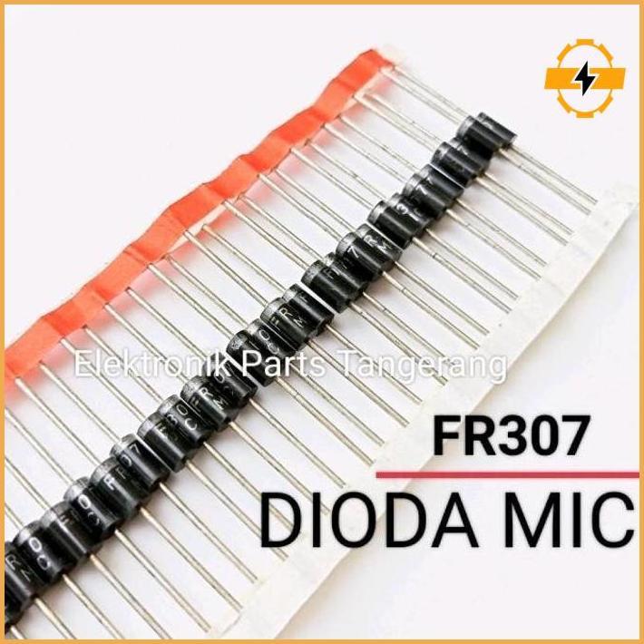 (10 Buah) Dioda Fr307 1000V 3A Mic Renteng Dioda Fast Recovery Fr307 Dioda Fr 307 3 Ampere 1000 Volt