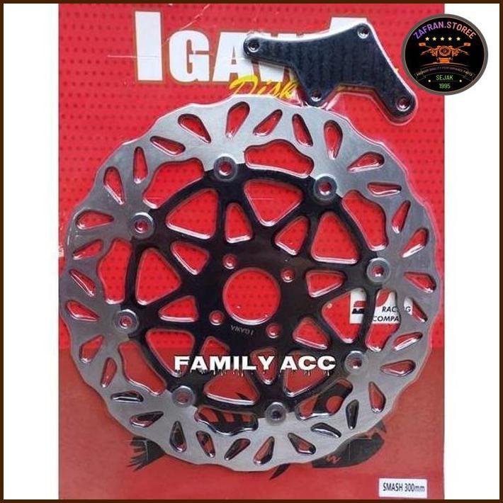 PIRINGAN CAKRAM BESAR COPY PSM SMASH 30MM VARIASI MOS PLUS BREKET PNP SMASH DAN SHOGUN 125 MOS RESTO
