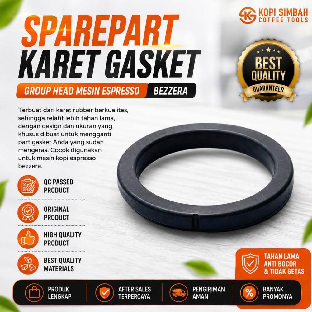 KARET GASKET BEZZERA GROUP HEAD PORTAFILTER MESIN ESPRESO BEZZERA SPAREPART ESPRESSO COFFEE MAKER
