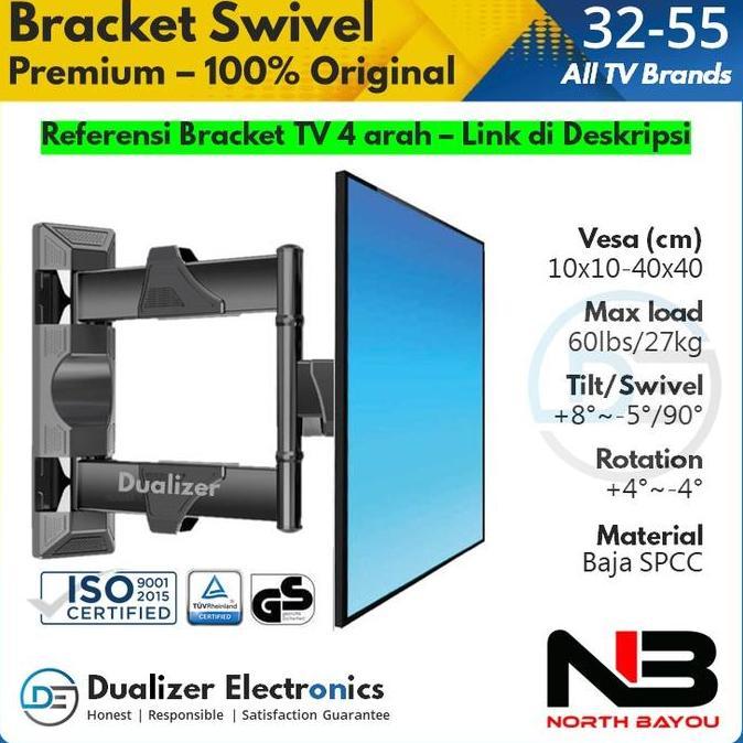 Inci- Bracket Braket Smart Tv 32 40 42 43 Inch Sony Toshiba Aqua Polytron