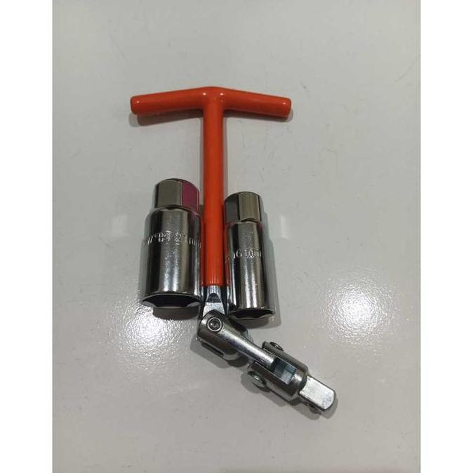Promo IWT Spark Plug 2in1 16 21 mmm / Kunci busi T Fleksibel Flexible Wrench Set Sock Busi Motor Mob