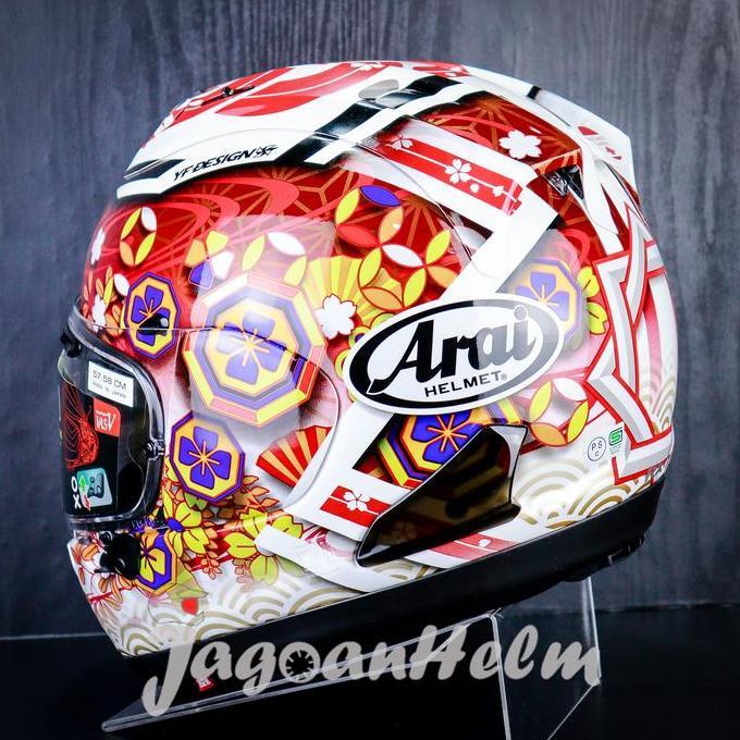 ARAI HELM RX-7X NAKAGAMI GP3 | WHITE RED | ARAI FULLFACE Helmet Motorcycle