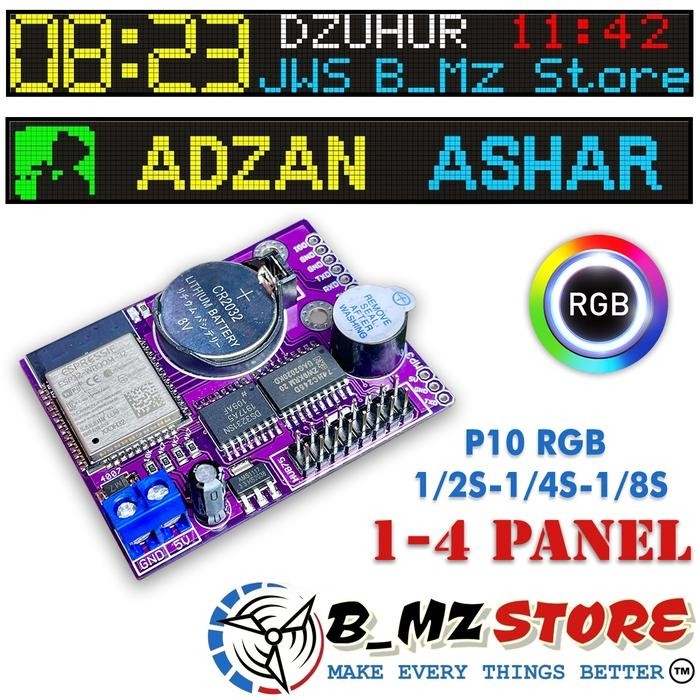 Controller JWS P10 RGB (Jam Sholat) Wifi Murah