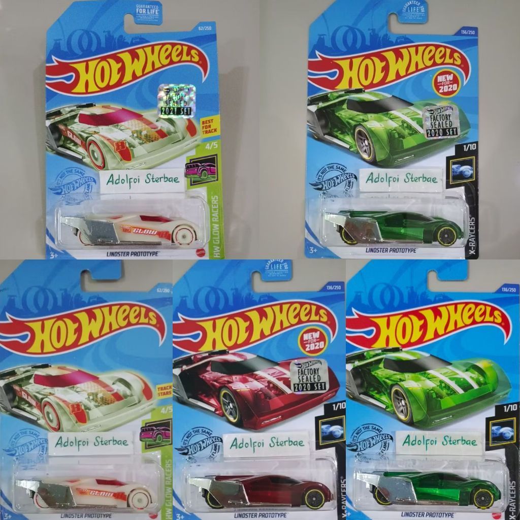 hotwheels hot wheels lindster prototype factory sealed best for track hw glow racers glow wheels glo