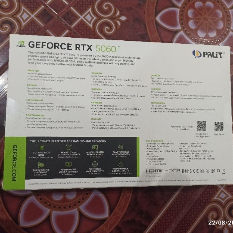 palit rtx 5060 16 gb TI OC