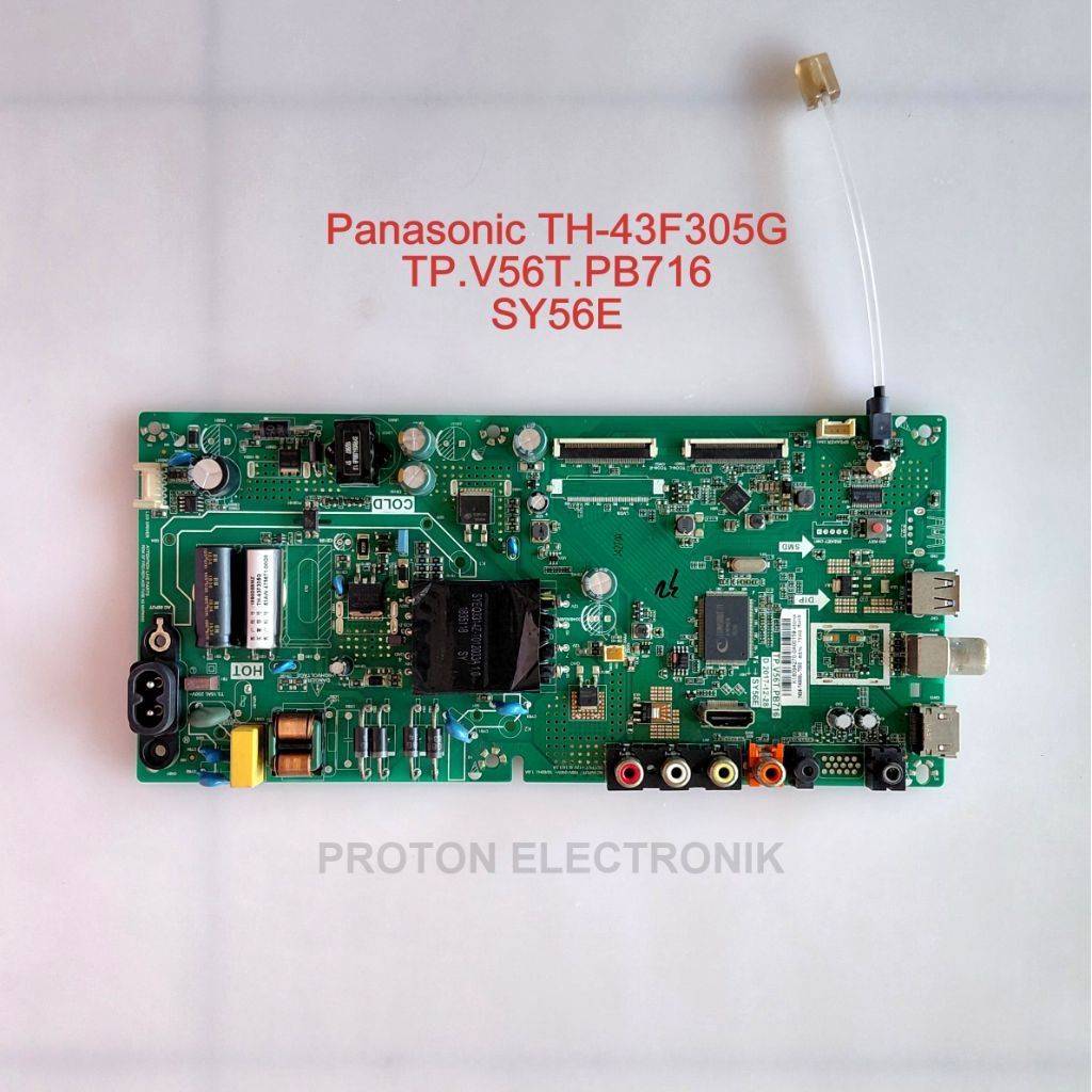 Mainboard LED TV Panasonic TH-43F305G TH 43F305G Matherboard LCD Viera TP.V56T.PB716 SY56E Modul MB 
