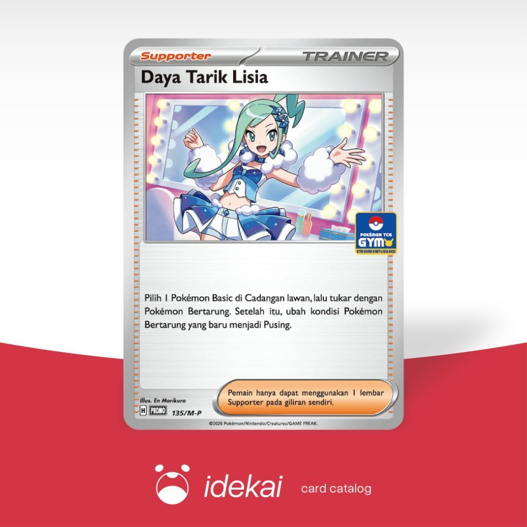 Daya Tarik Lisia PROMO 135/M - P - Evolusi Mega - Pokemon TCG Indonesia - Idekai Store