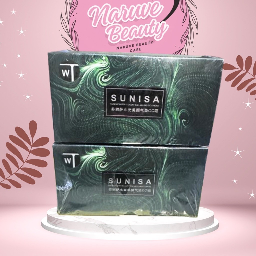 SUNISA CC CUSHION ASLI / SUNISA BEDAK CUSHION WATERPROOF BB CUSHION CREAM FOUNDATION ORIGINAL