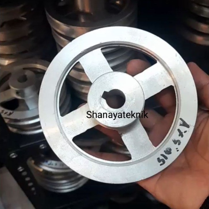 Pully Pulli A1 5" Inch Lubang As 20mm, As 22mm, As 24mm, As 25mm, As 28mm,  As 25,4mm / 1" inch